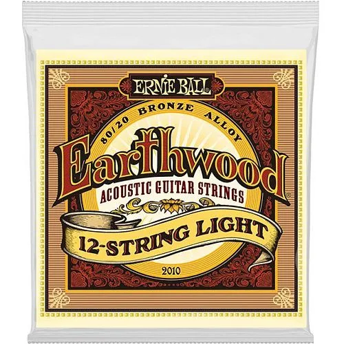 Ernie Ball 2010 (9-46) Earthwood Light Комплект струн для 12-струнной акустической гитары.